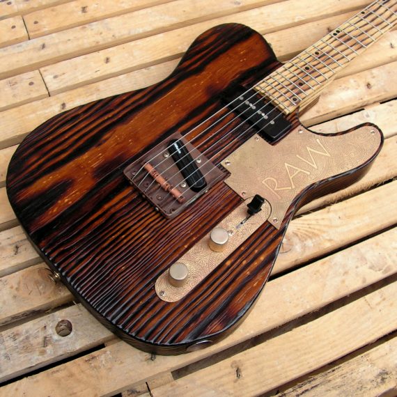 Telecaster roasted in yellow pine