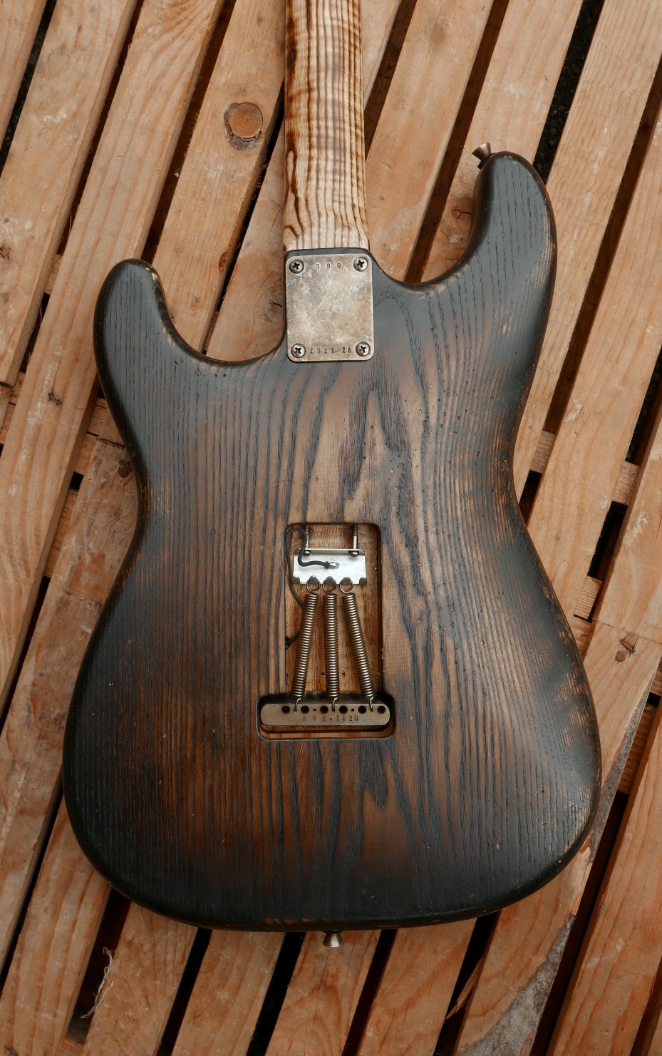 chitarra stratocaster body retro