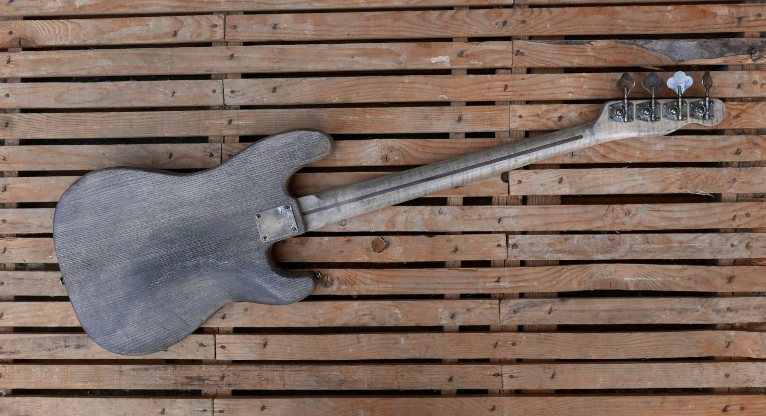 precision bass old wood back