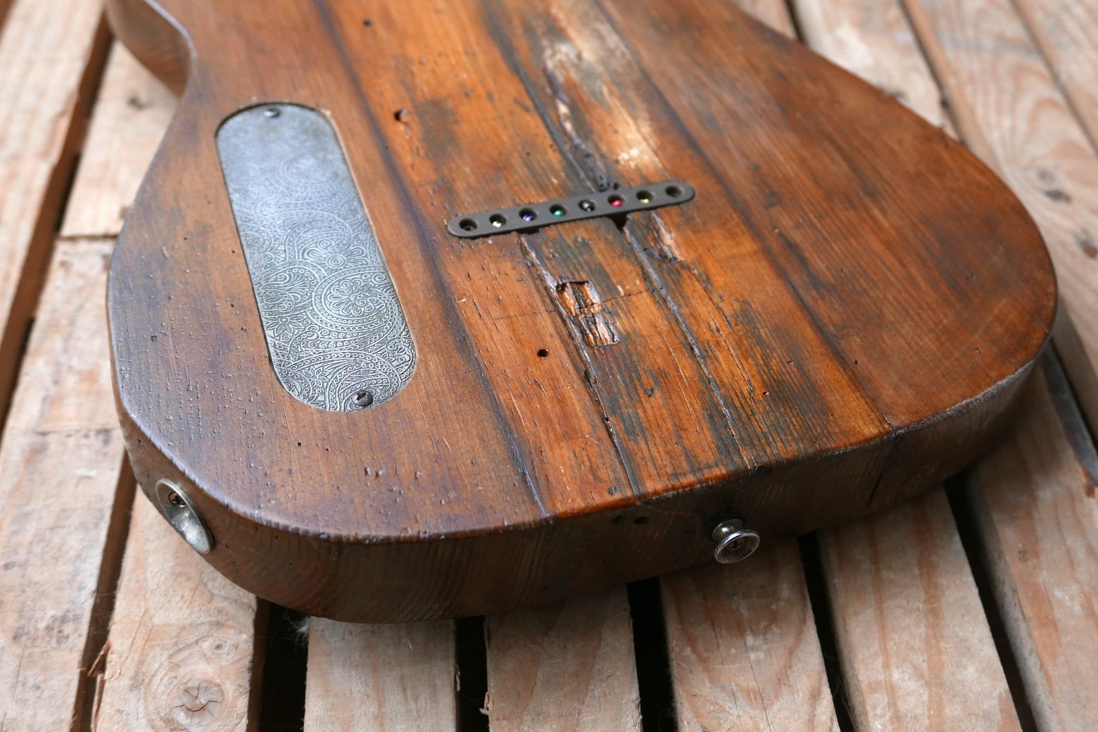 chitarra telecaster dettaglio legno