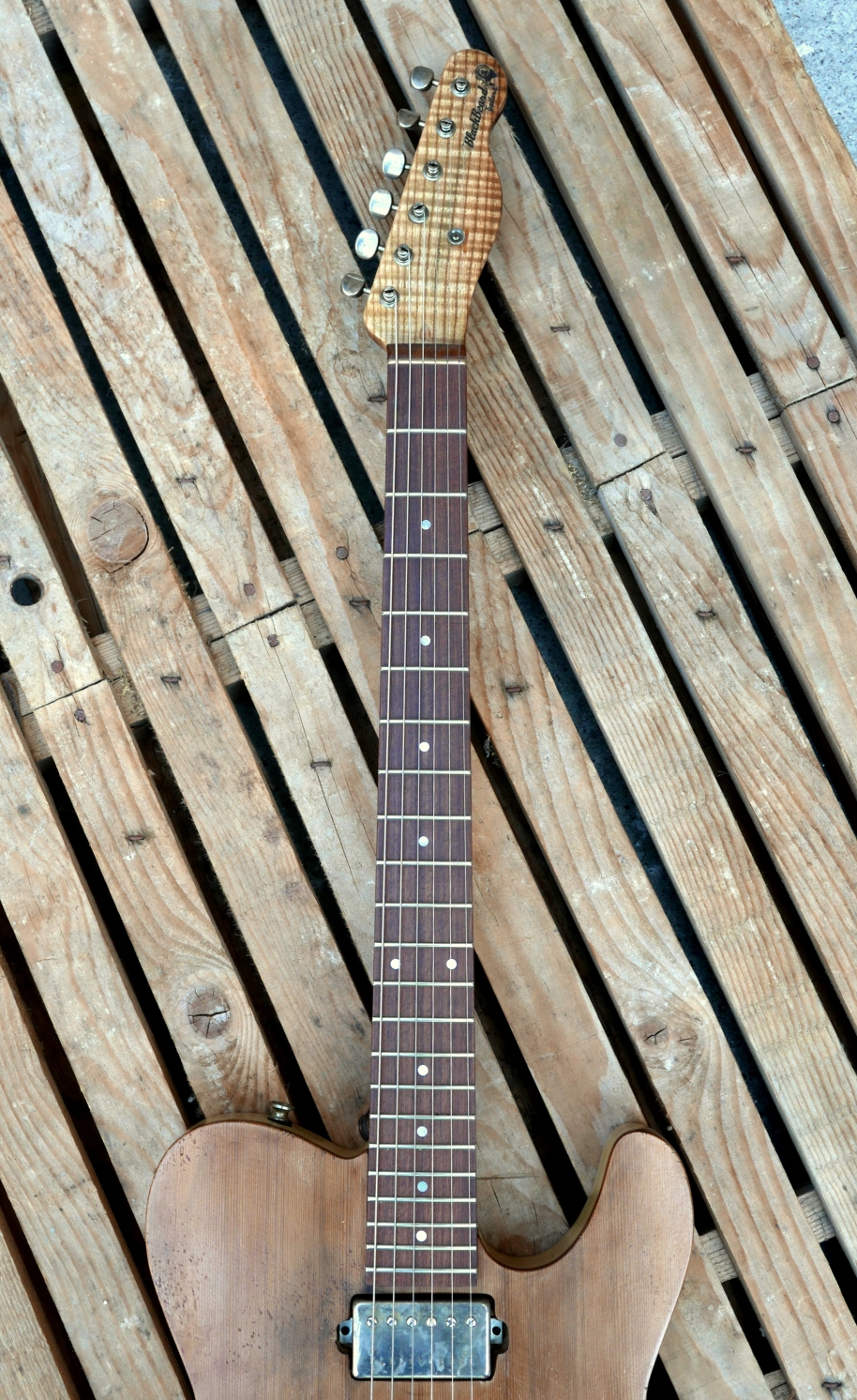 chitarra telecaster hollow manico