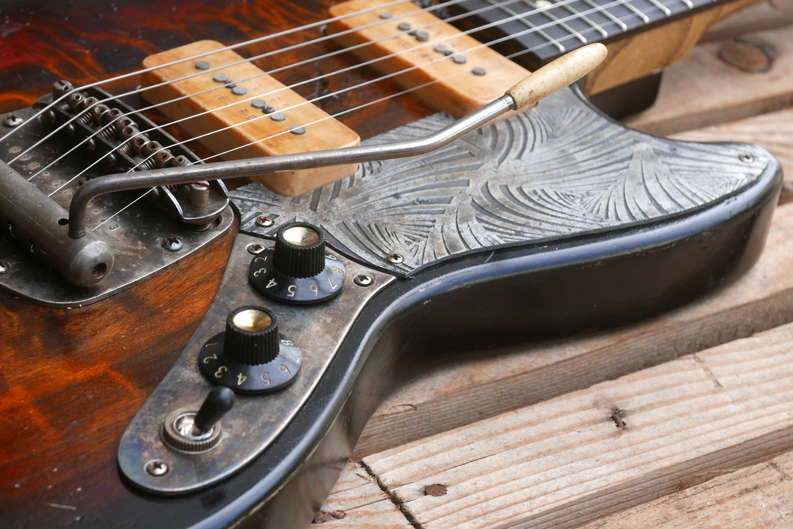chitarra mustang controlli e switch