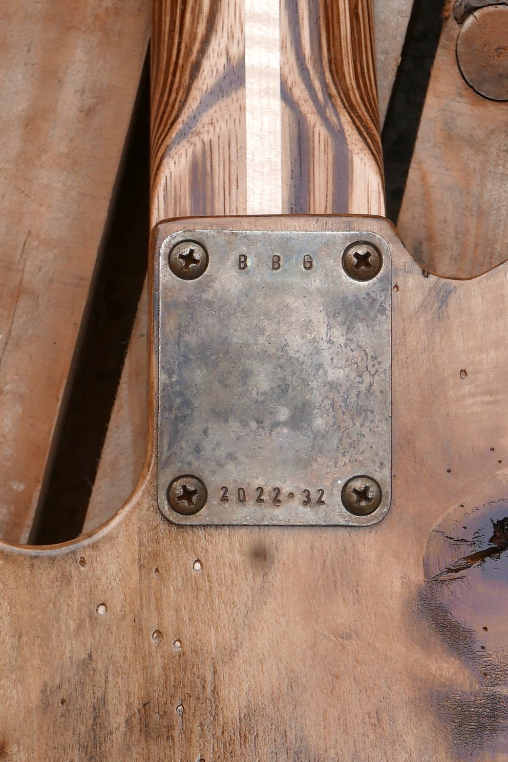 telecaster chitarra placca manico numero seriale
