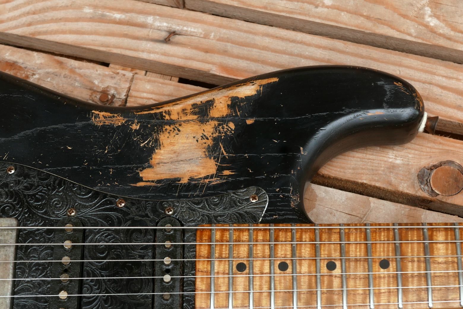 chitarra stratocaster dettaglio relic
