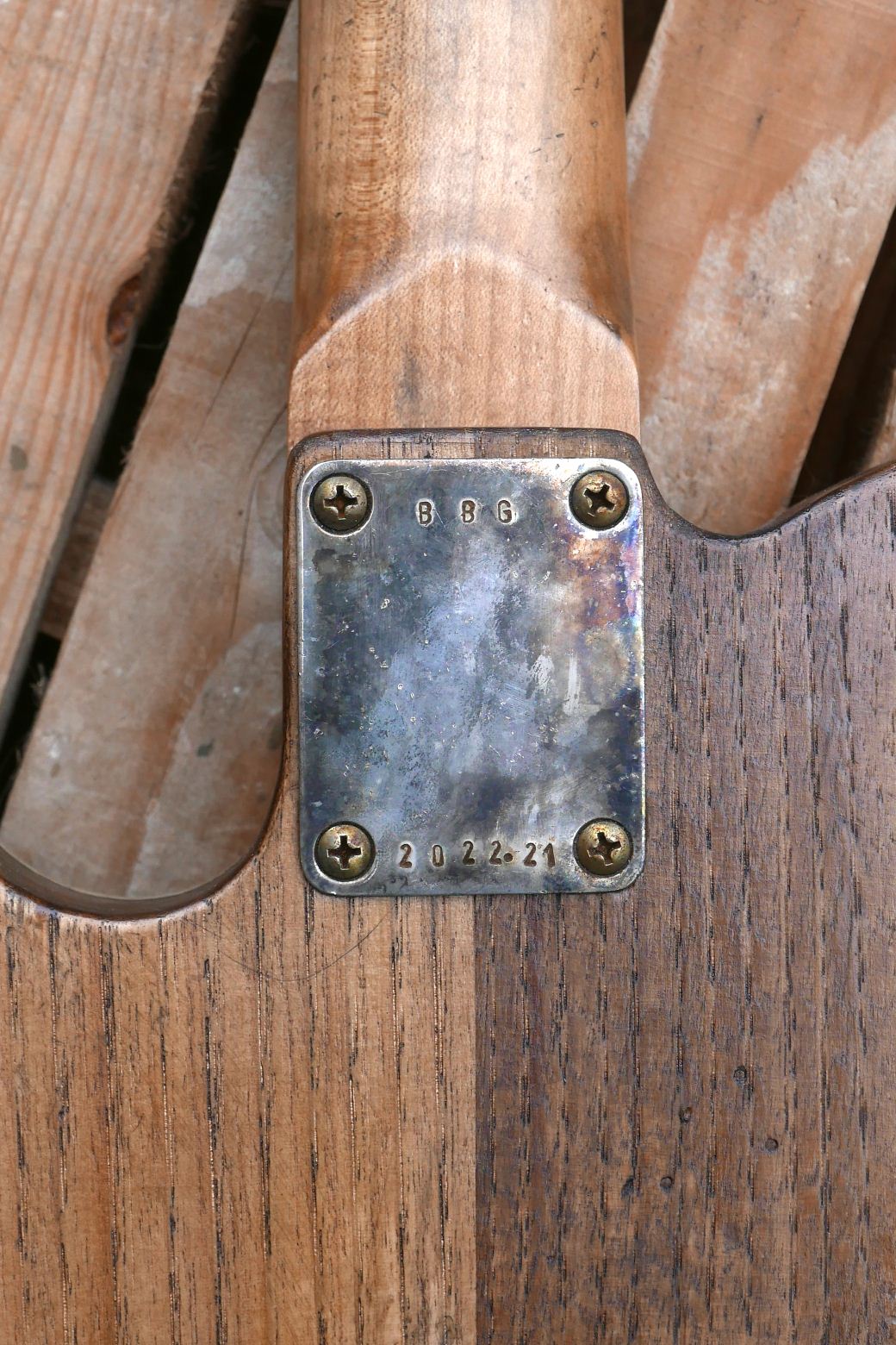 telecaster guitar neckplate serial number