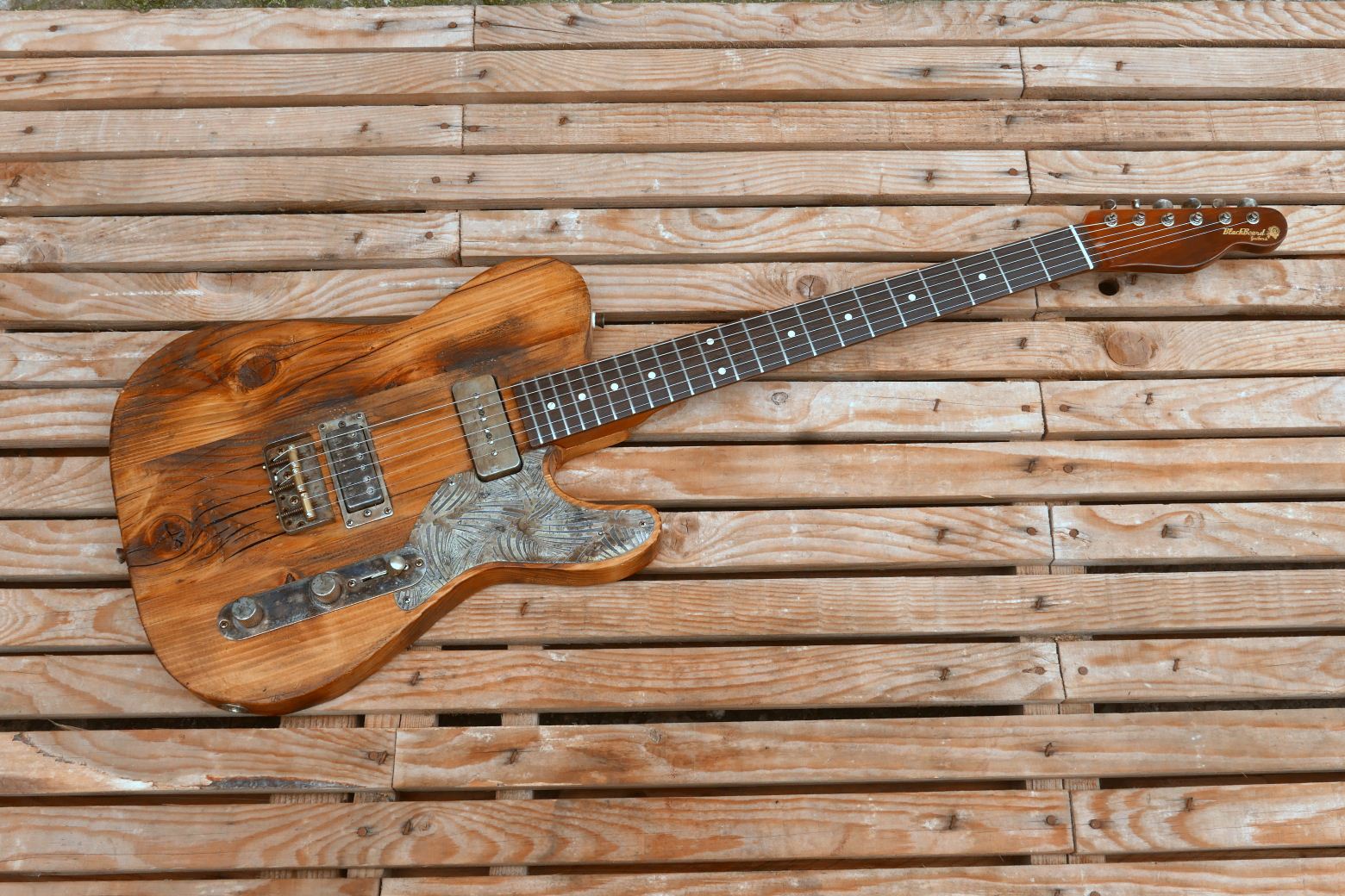 chitarra telecaster legno vecchio fronte