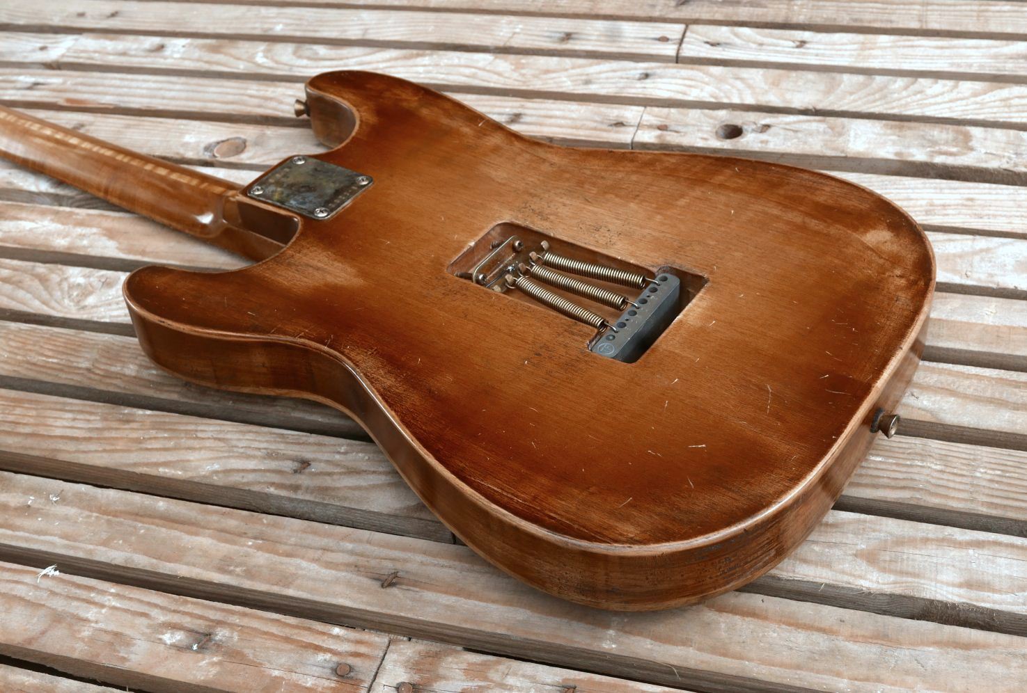 stratocaster guitar body back
