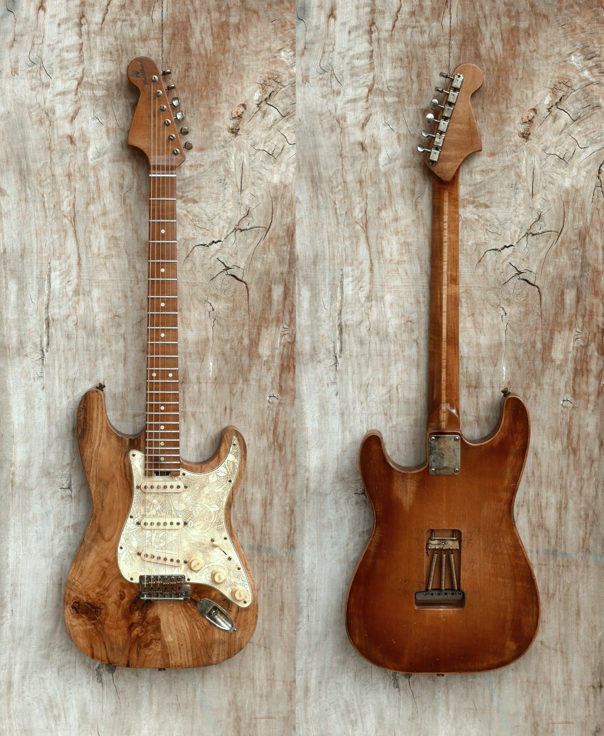 stratocaster guitar front back