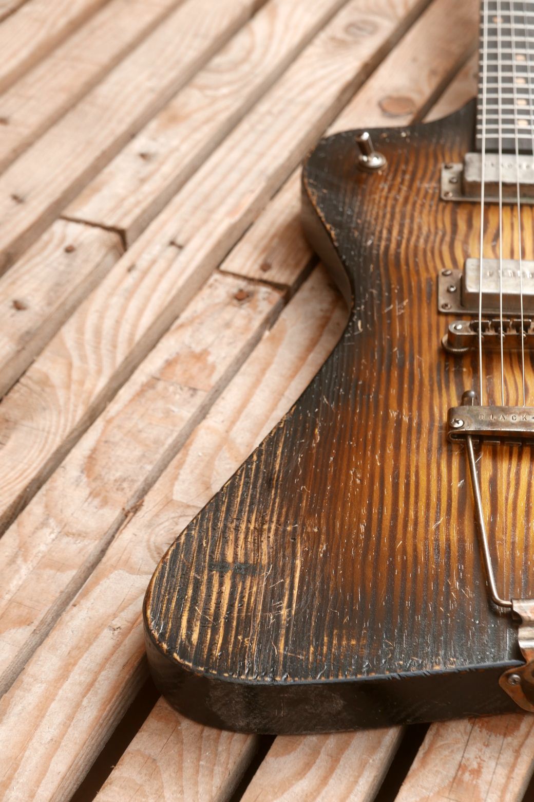 firebird guitar worn wood