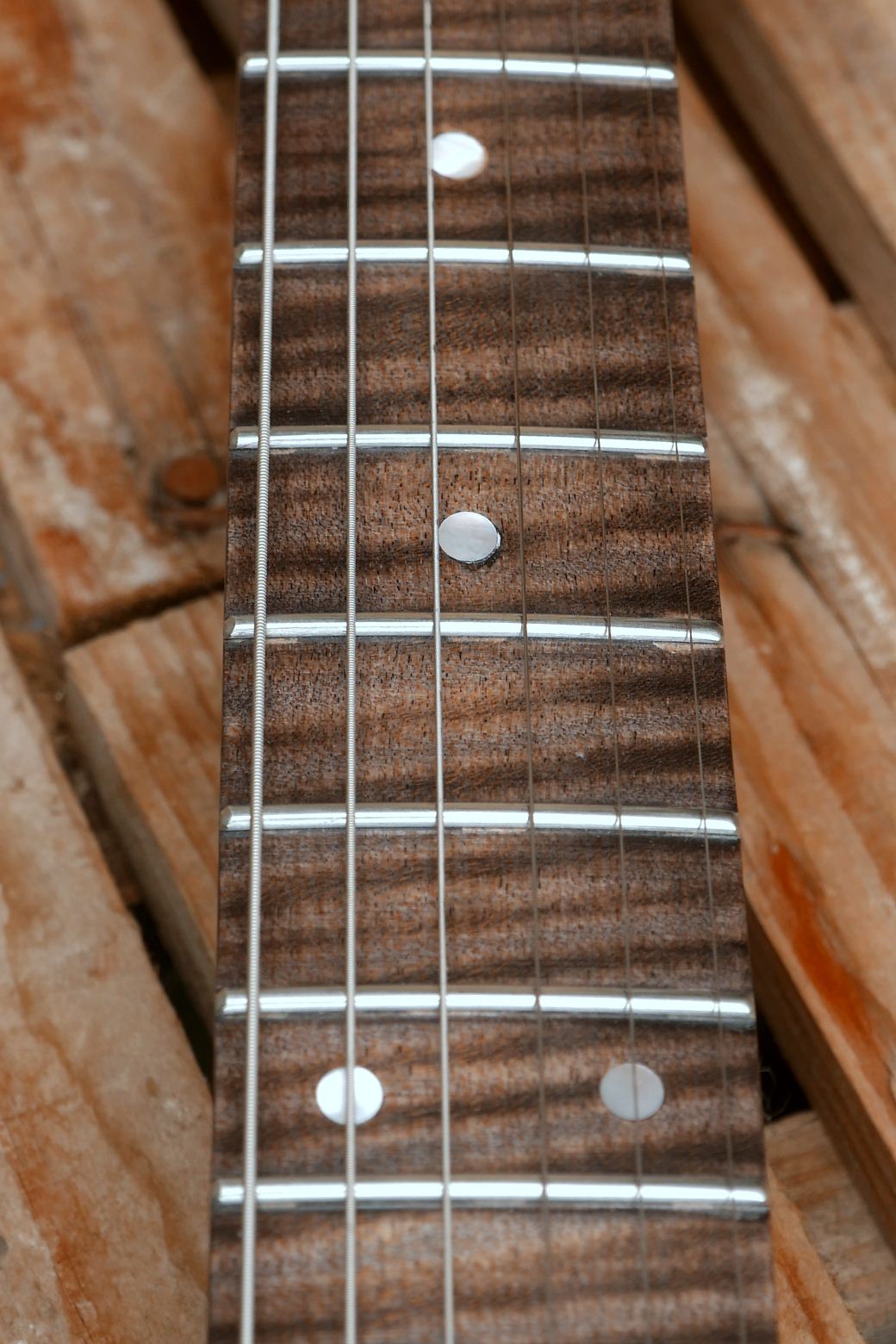 chitarra stratocaster dettaglio tastiera acero
