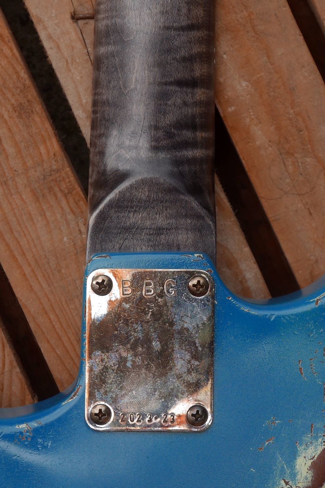 chitarra stratocaster blacca manico numero seriale