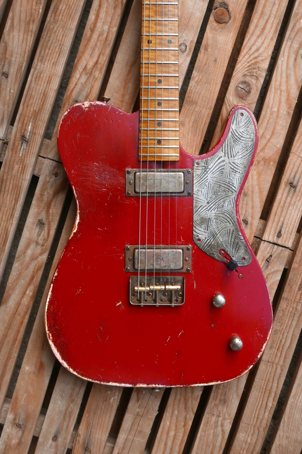 red telecaster guitar body top